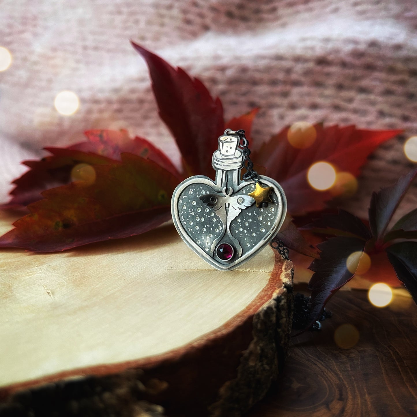 The Luna Moth Potion Necklace