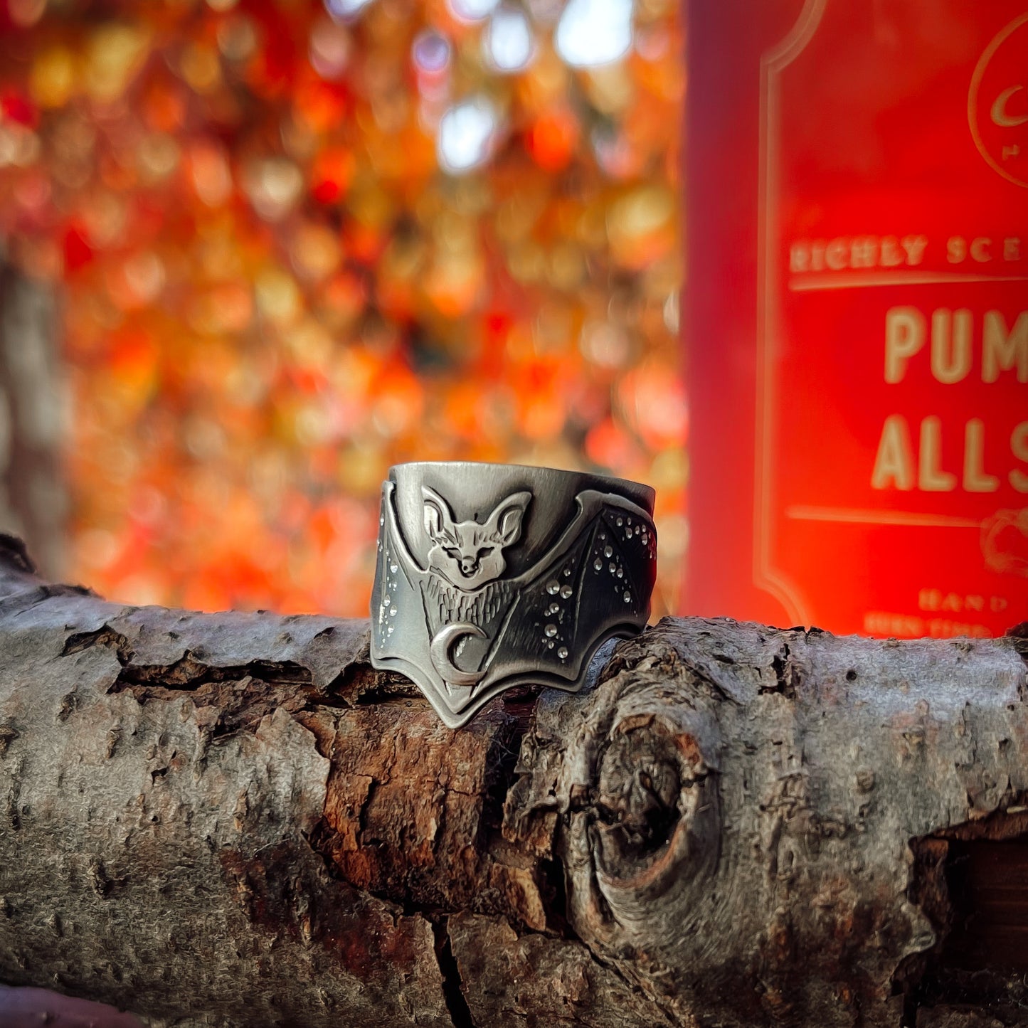 The Bat & Moon Ring