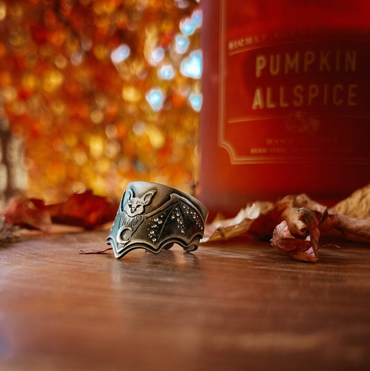 The Bat & Moon Ring