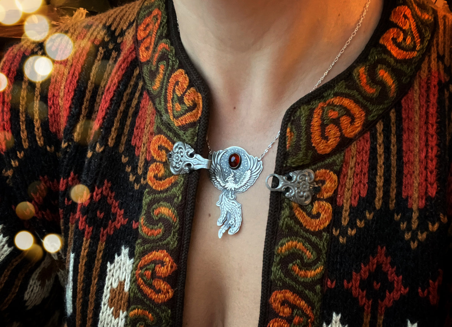 The Amber Phoenix Necklace