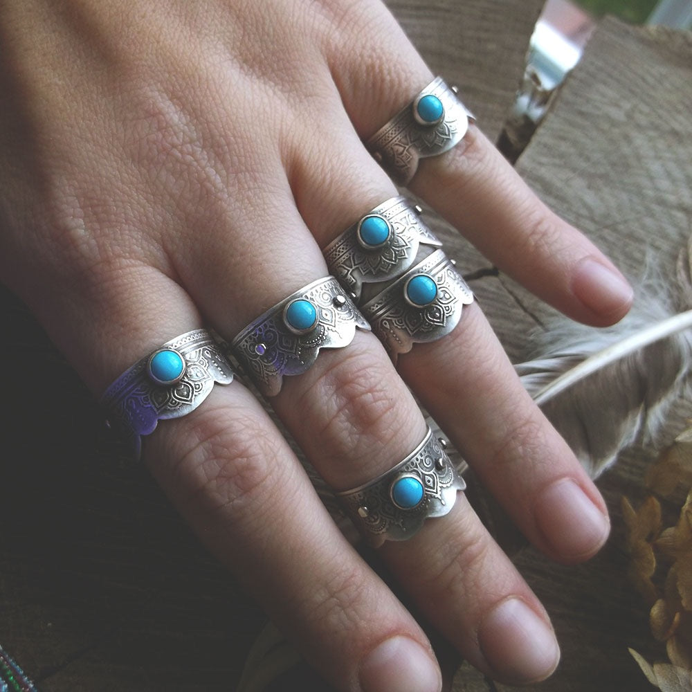 The Wanderlust Turquoise Ring 8.5 US