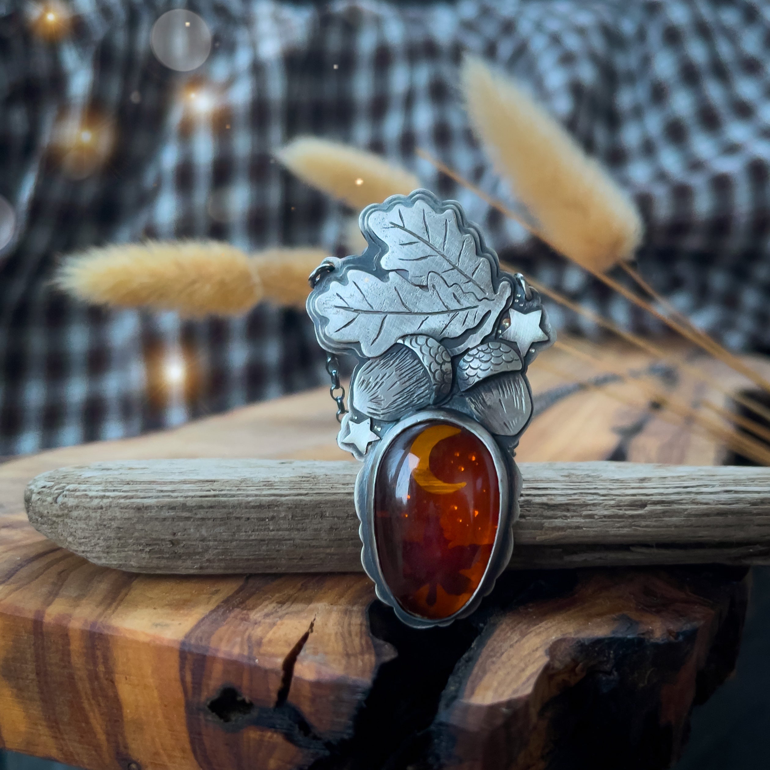 The Acorn Necklace - Baltic Amber
