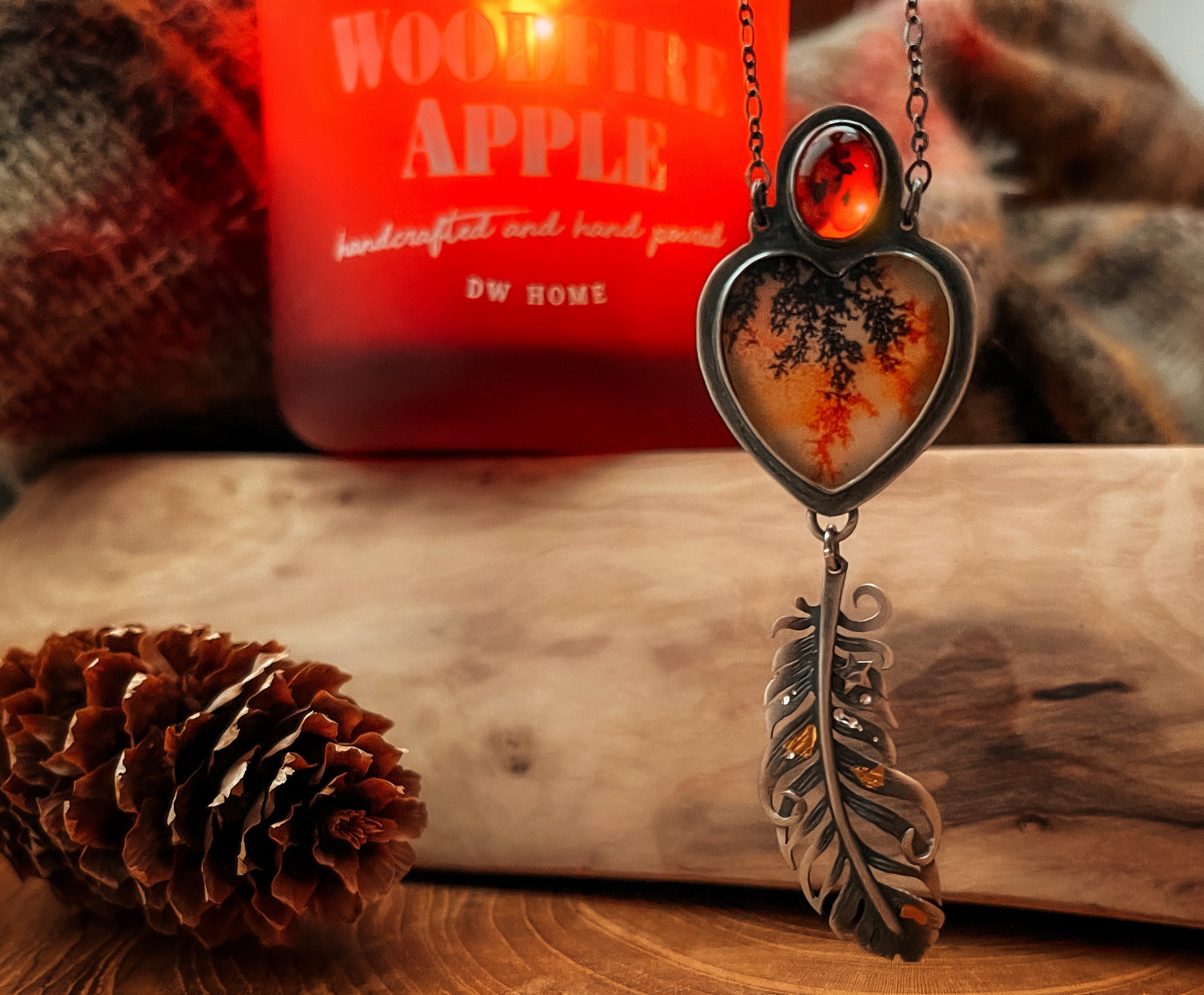 The Winter Wonderland Necklace - Dendritic Agate