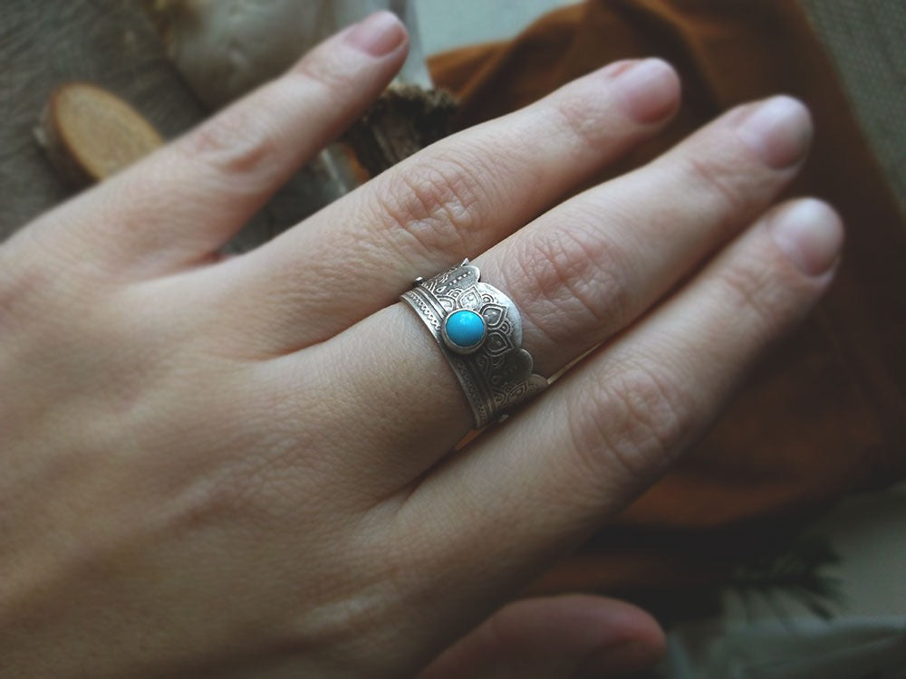 The Wanderlust Turquoise Ring 9.75 US