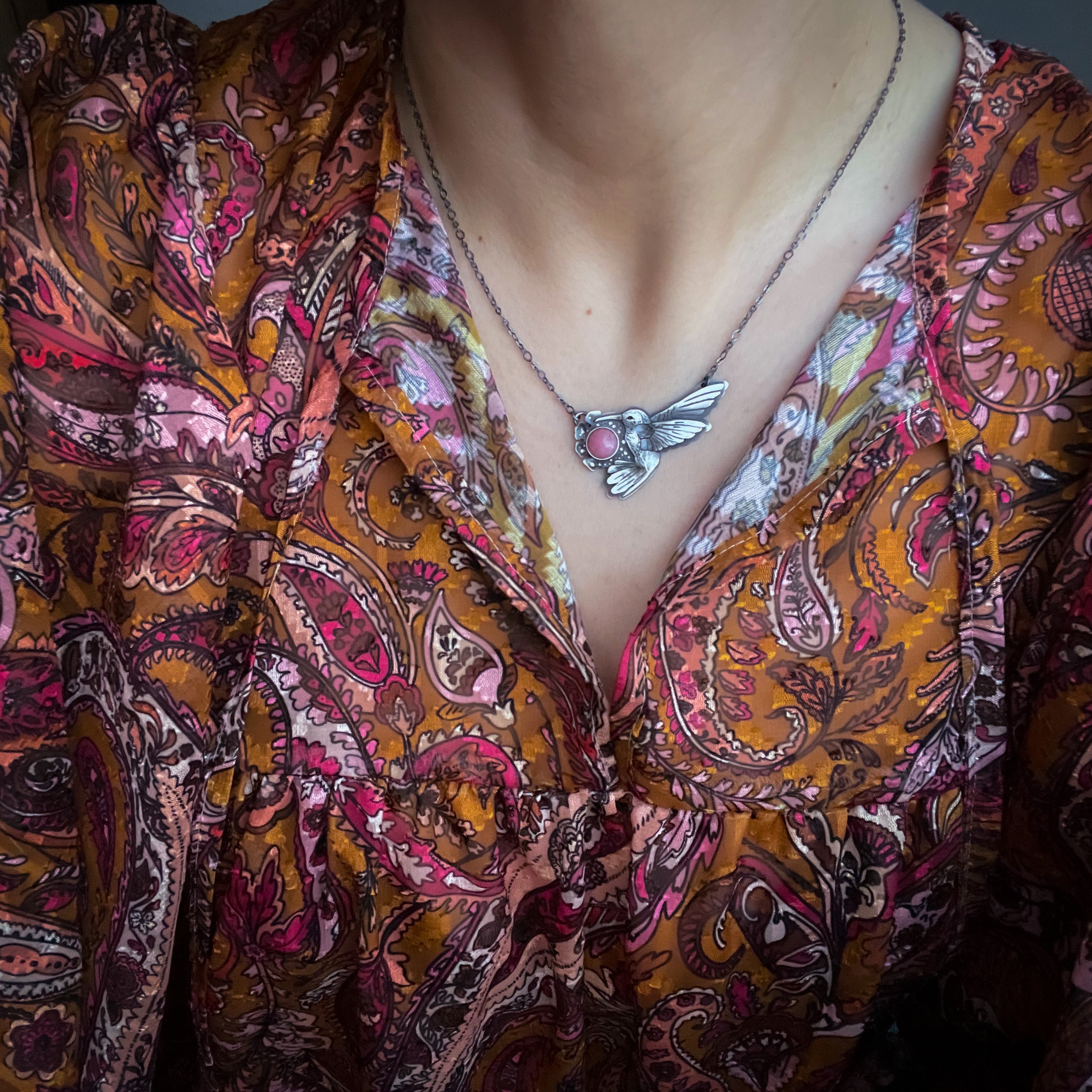 The Small Healer Necklace - Hummingbird Necklace