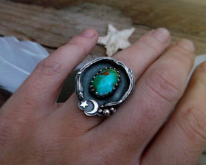 Whispers Ring - Verde Valley Turquoise Ring