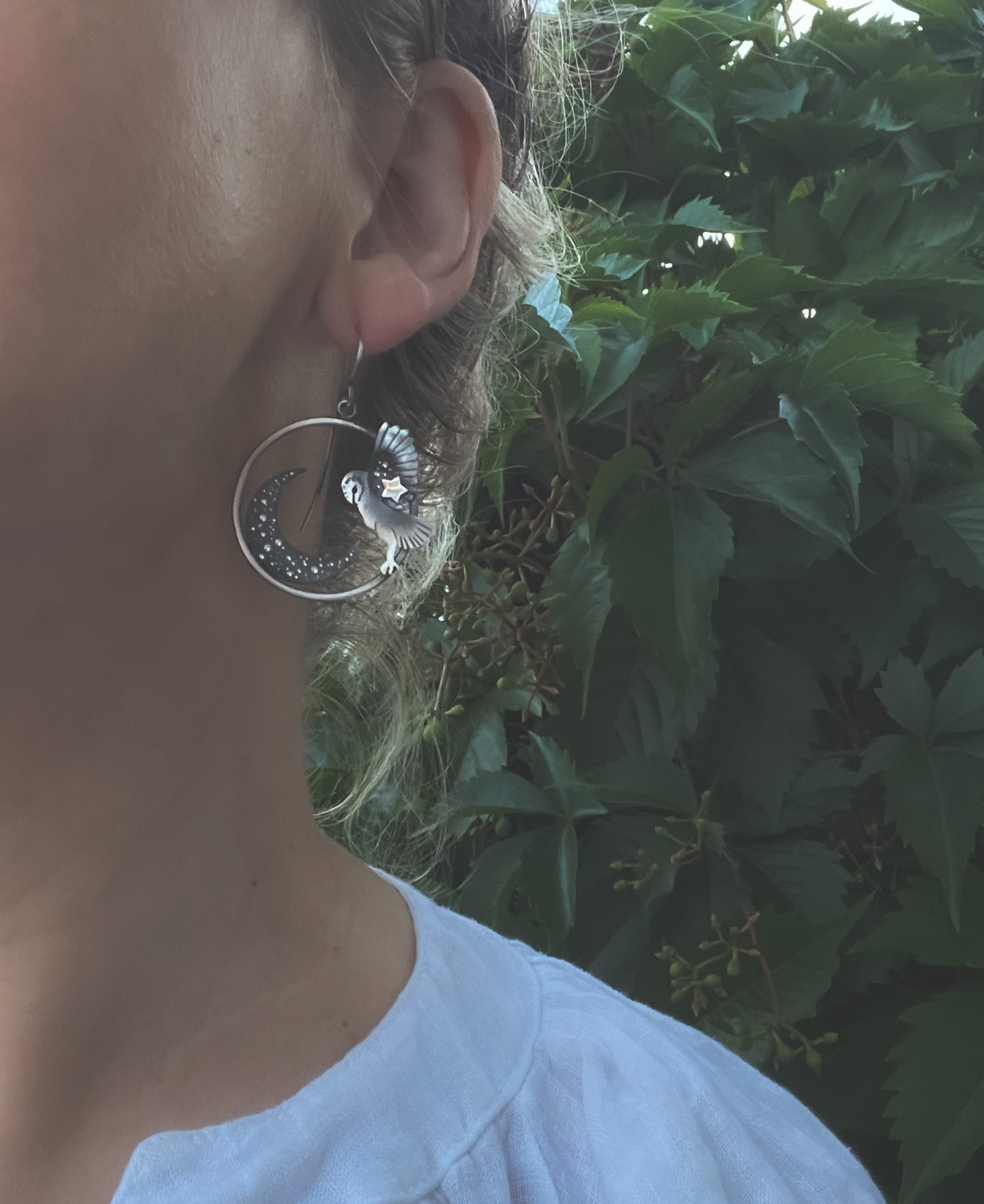 The Night Owl Hoop Earrings