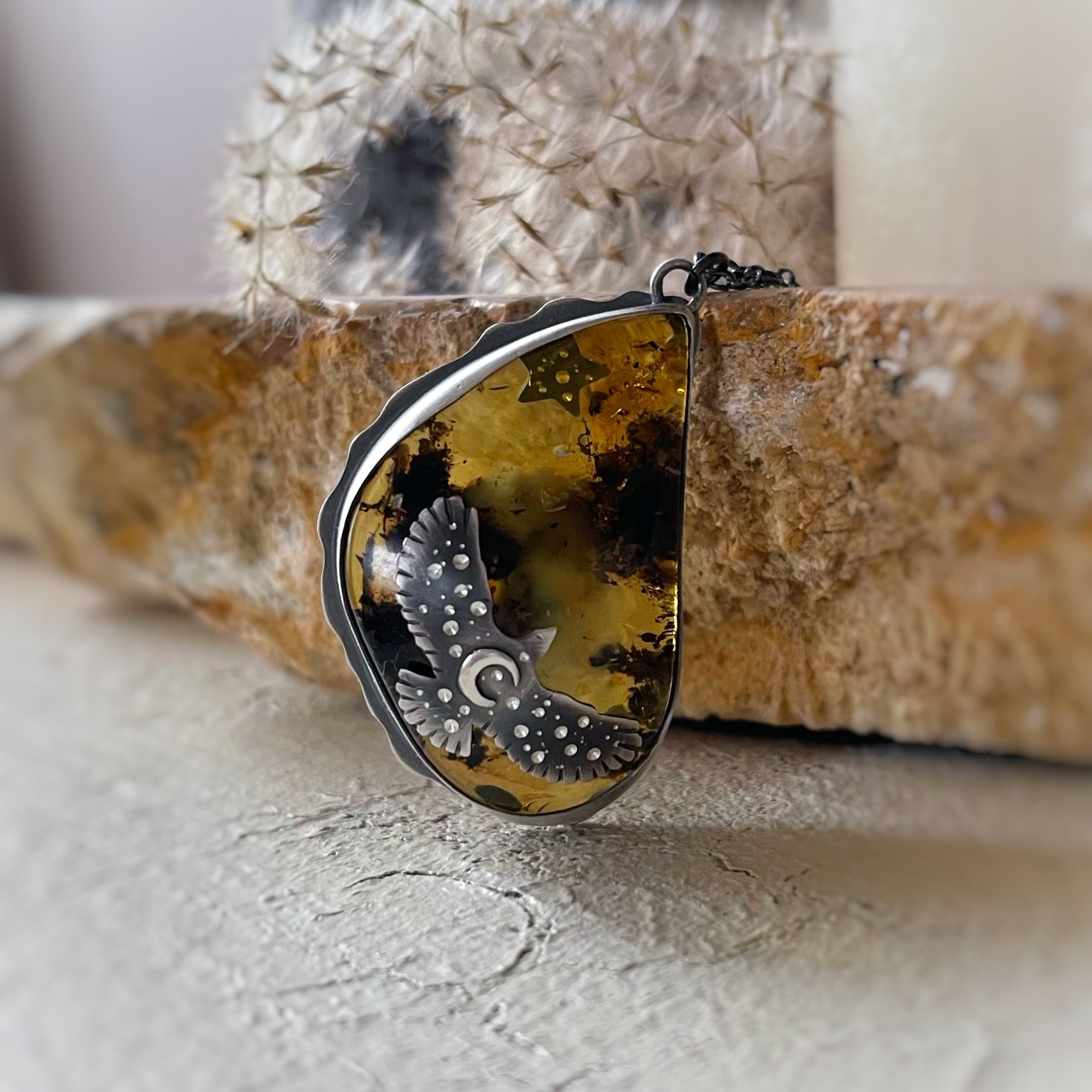 The Amber Hawk Necklace