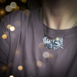 The Winter Crow Necklace
