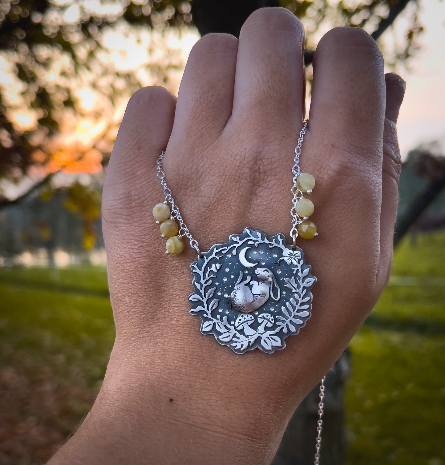 The Sleeping Bunny Necklace