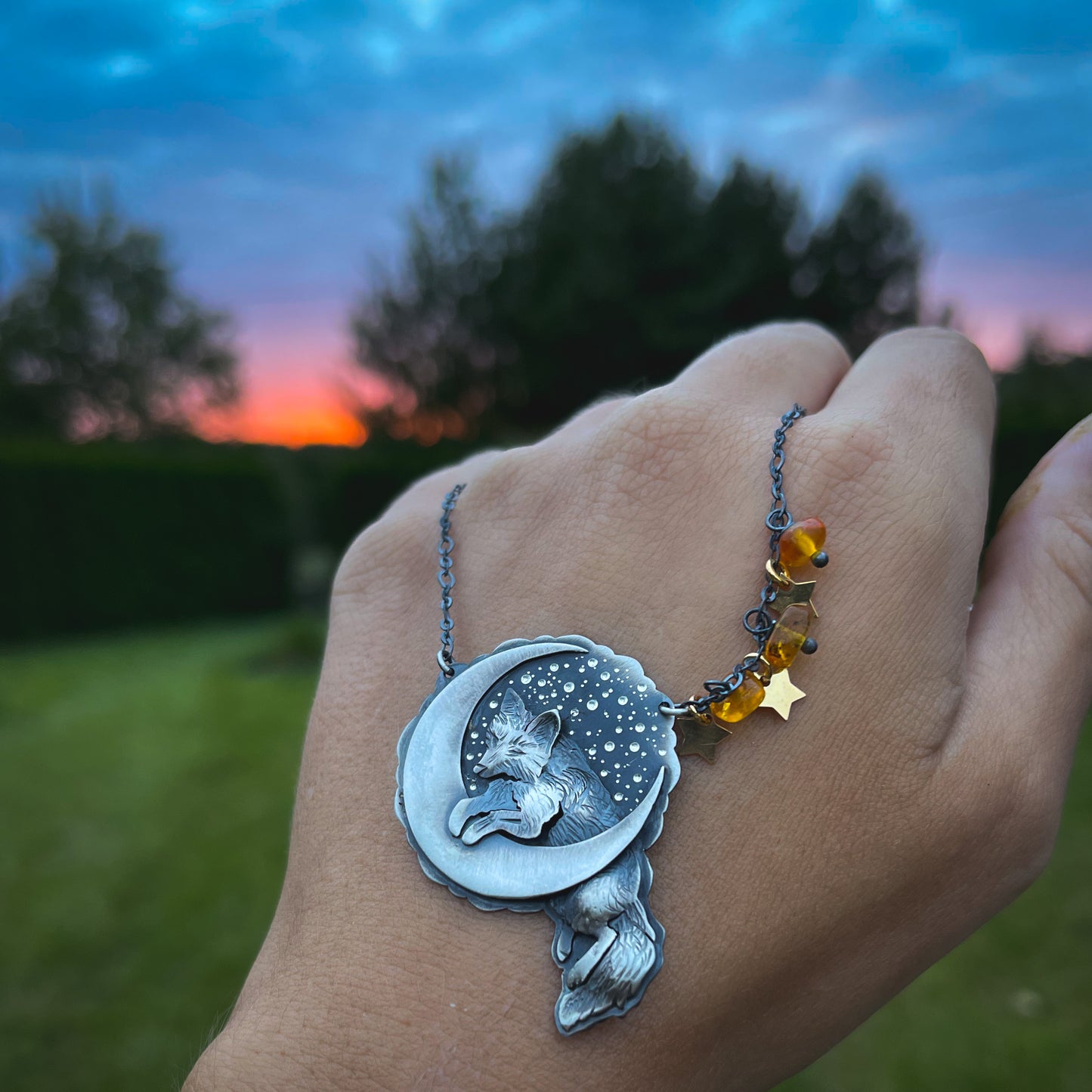 The Fox & The Moon Necklace