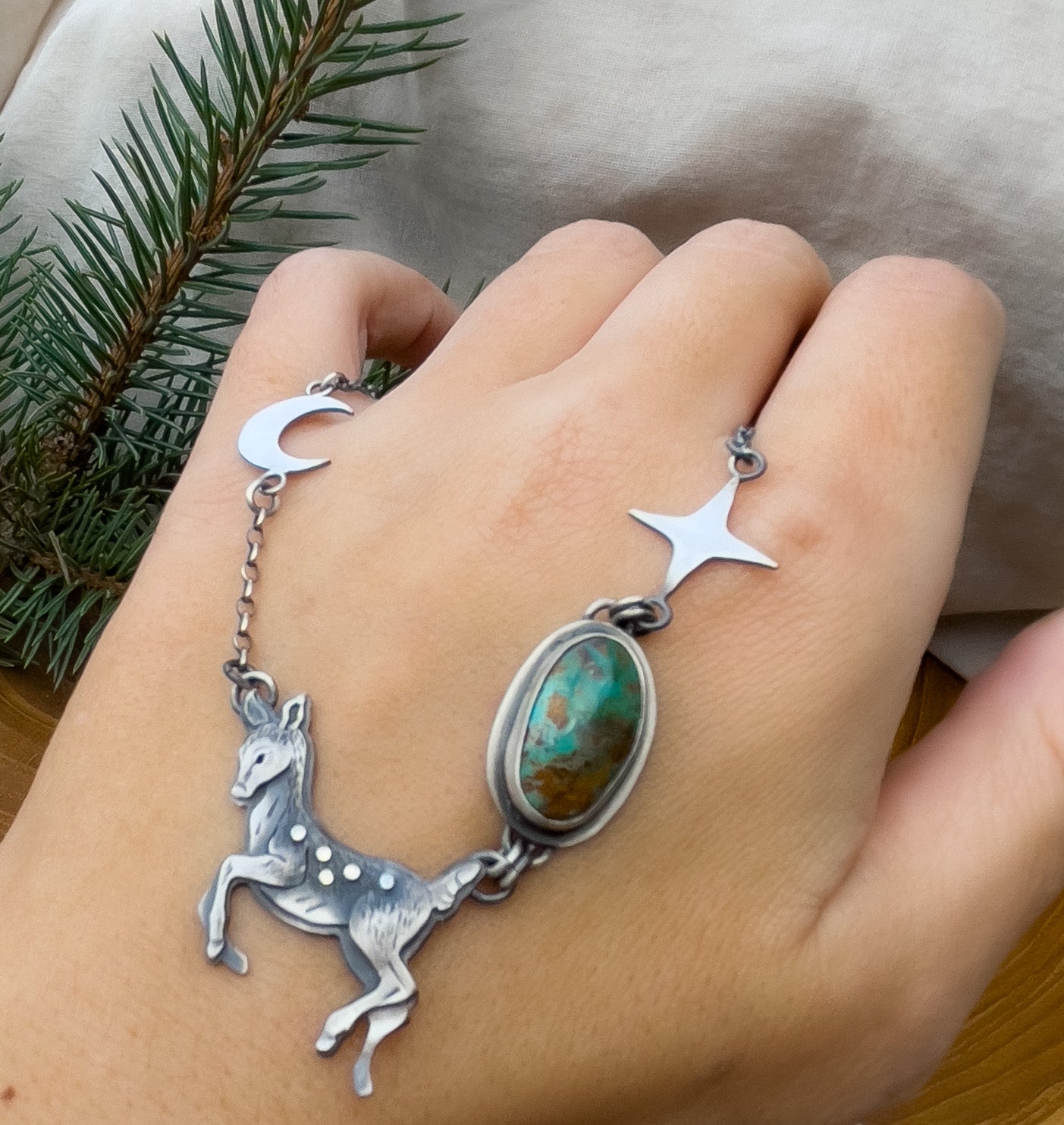 The Fawn & Boulder Turquoise Necklace I