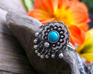 Mexico Jingle Ring - Turquoise Ring