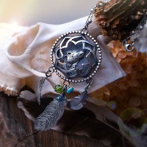 The Wolf- Dreamcatcher Necklace