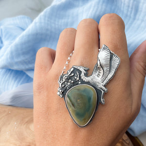 The Spring Heron Necklace II