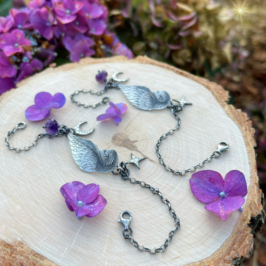 The Barn Owl & Amethyst Bracelet