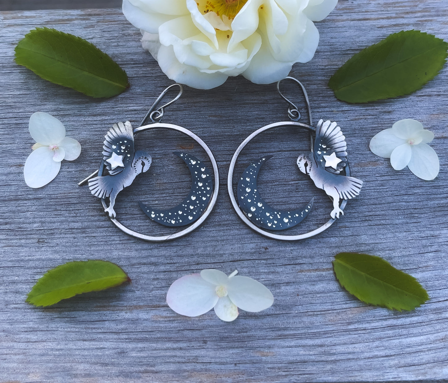 The Night Owl Hoop Earrings
