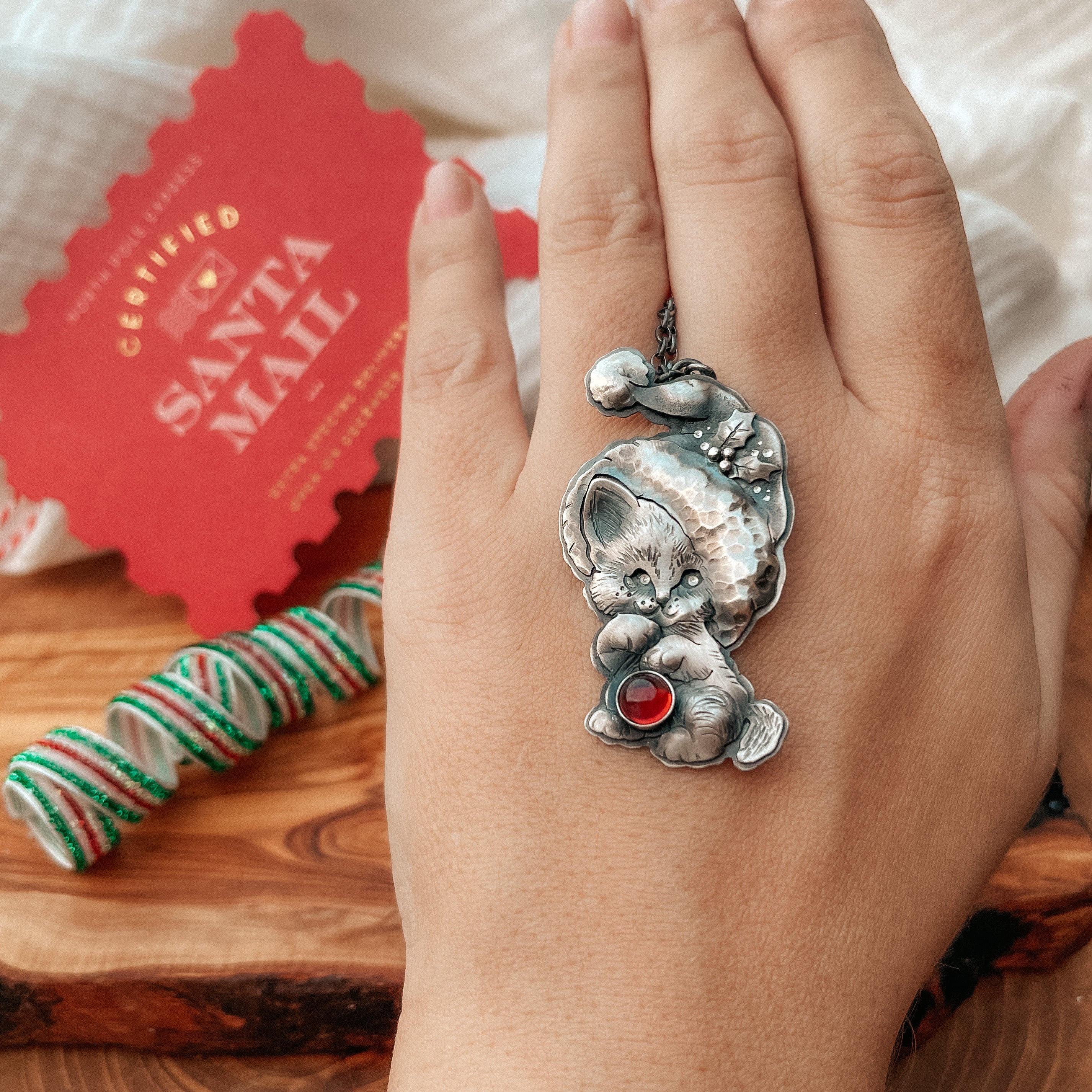 The Christmas Kitten Necklace