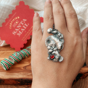The Christmas Kitten Necklace