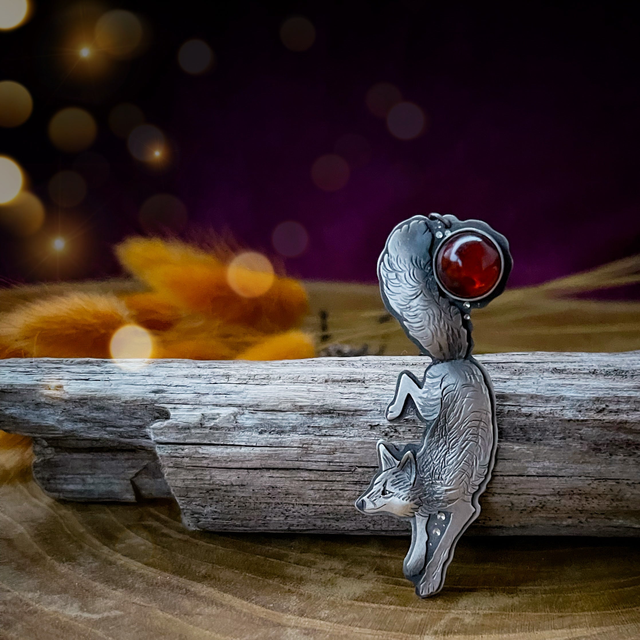 The Amber Fox Necklace
