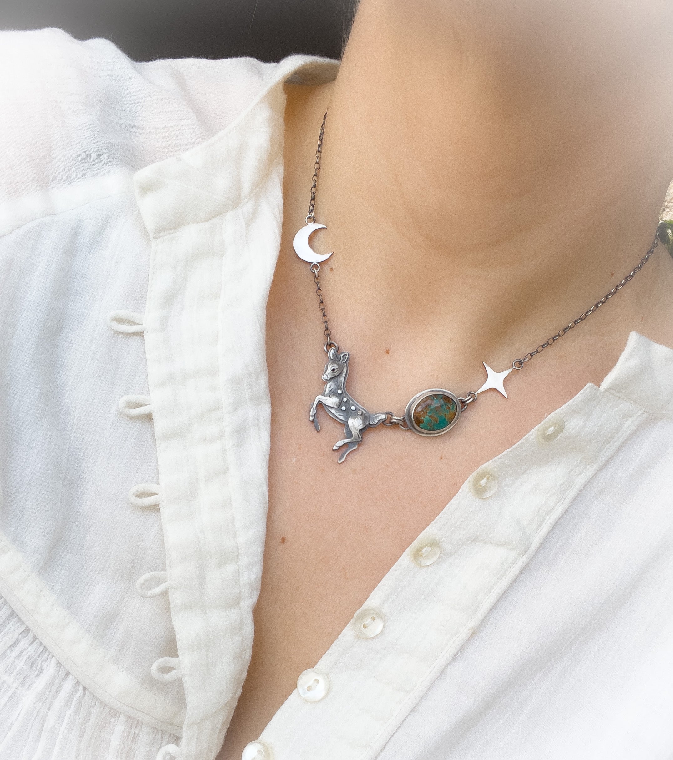 The Fawn & Boulder Turquoise Necklace I