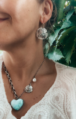 The Sand Dollar Earrings No1