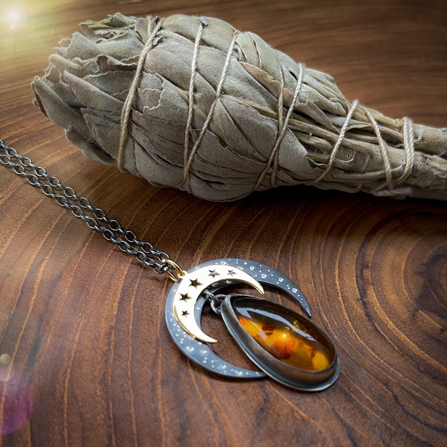 The Amber Lunula Talisman No2