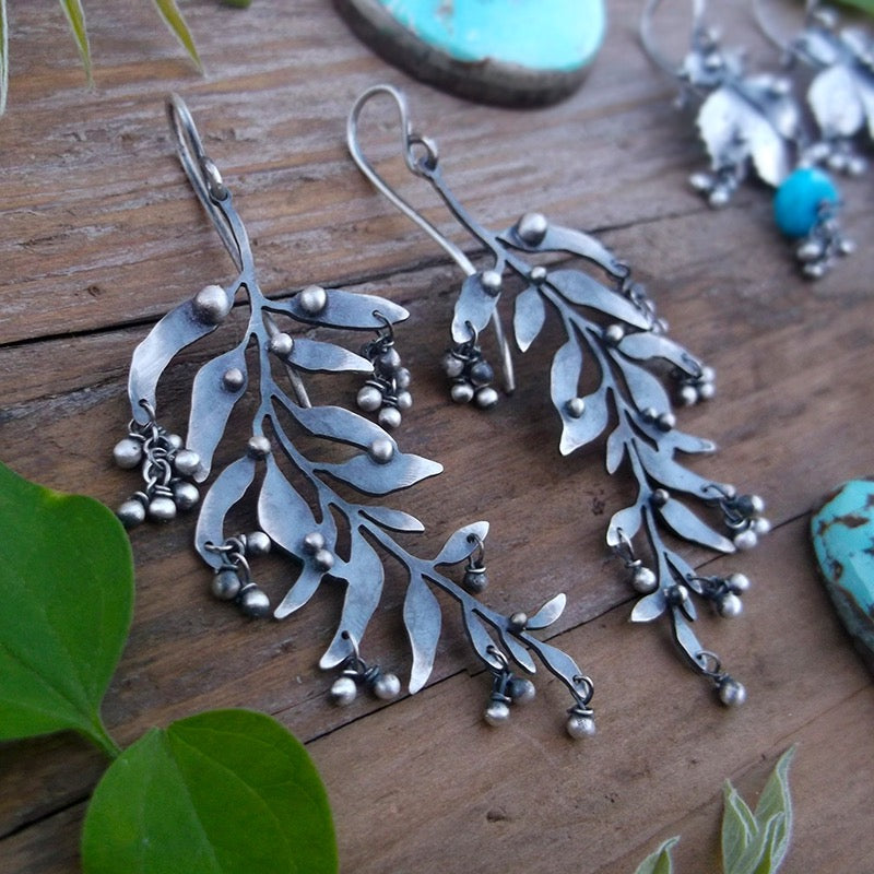 The Willow Earrings - Leaf Earrings