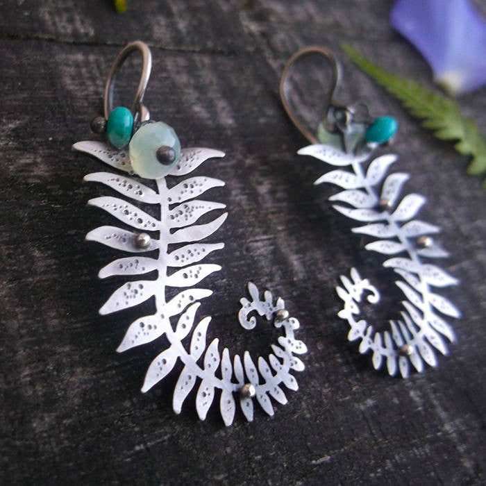 Glowing Fern Earrings