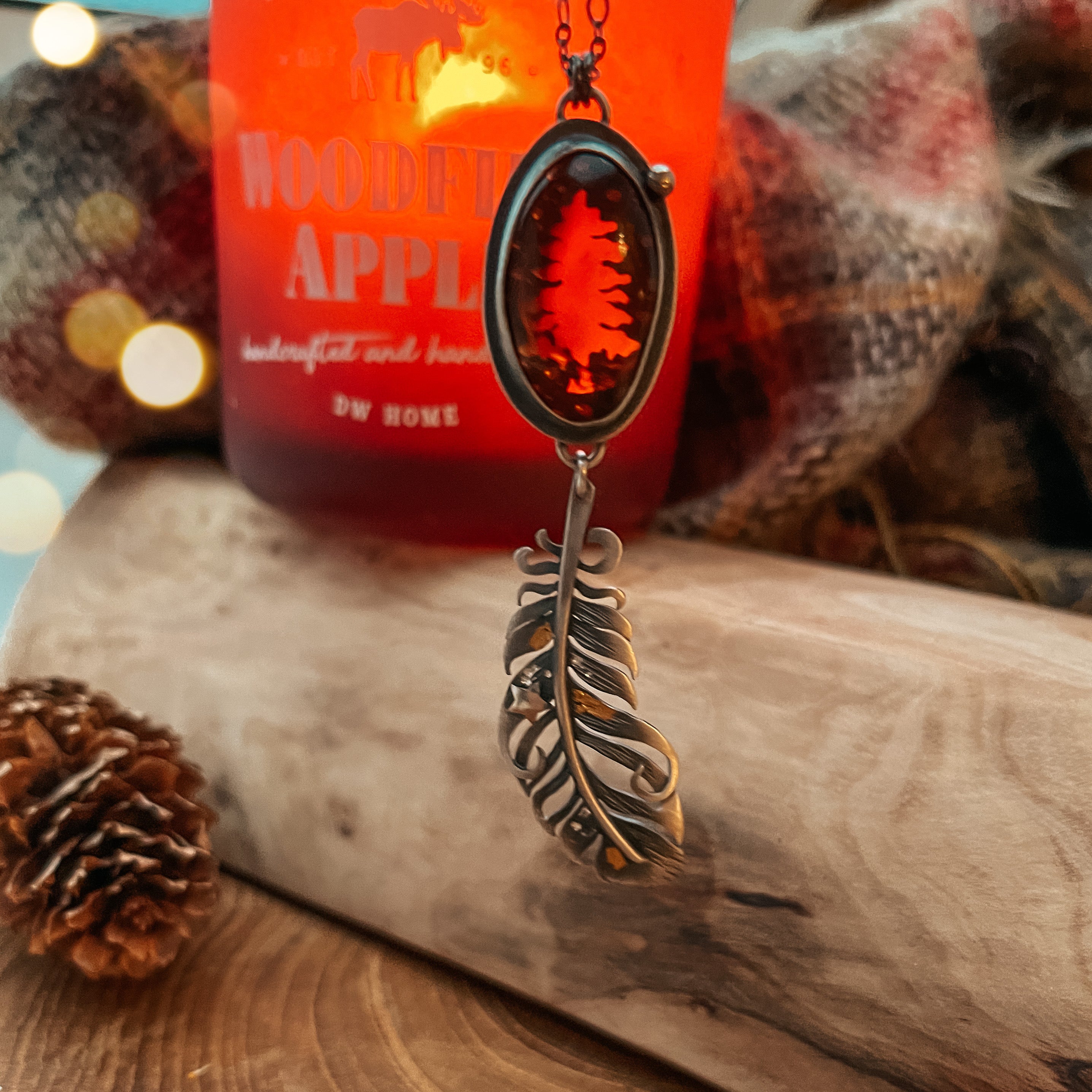 The Winter Wonderland Necklace - Baltic Amber