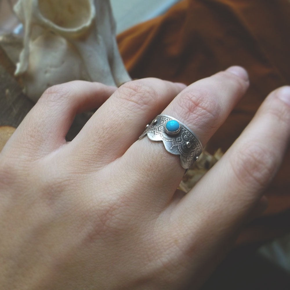 The Wanderlust Turquoise Ring 7 US
