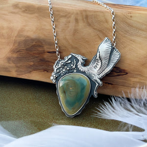 The Spring Heron Necklace II