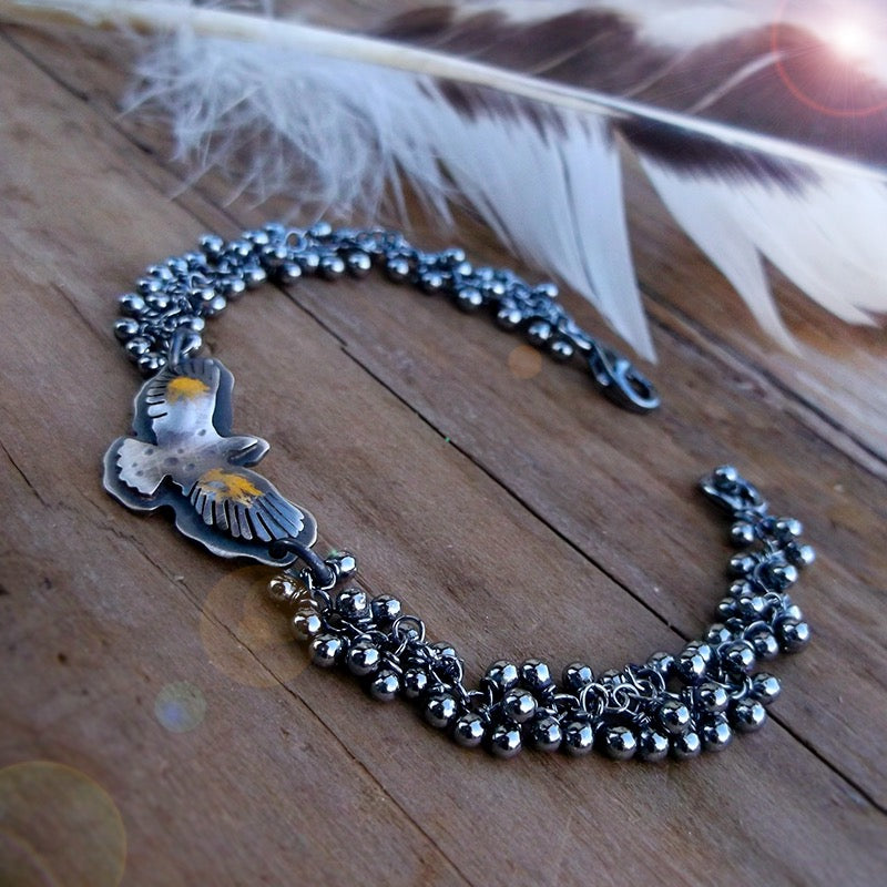 Sacred Wings Bracelet- Eagle Keum Boo Bracelet