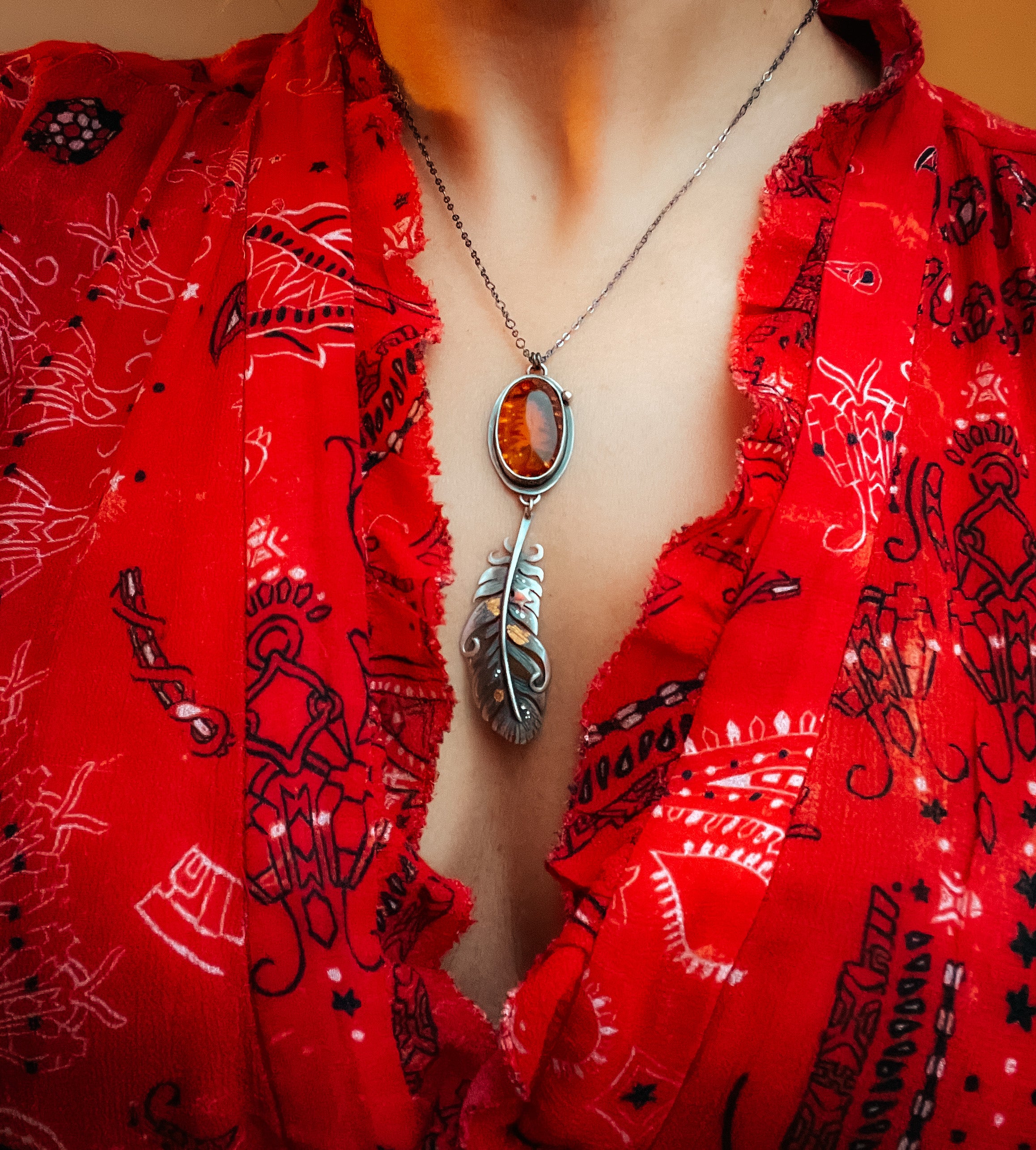 The Winter Wonderland Necklace - Baltic Amber