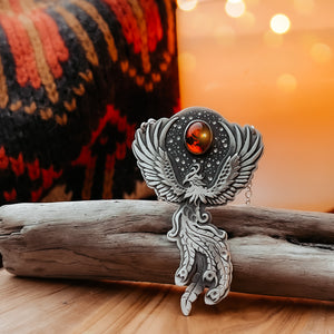 The Amber Phoenix Necklace