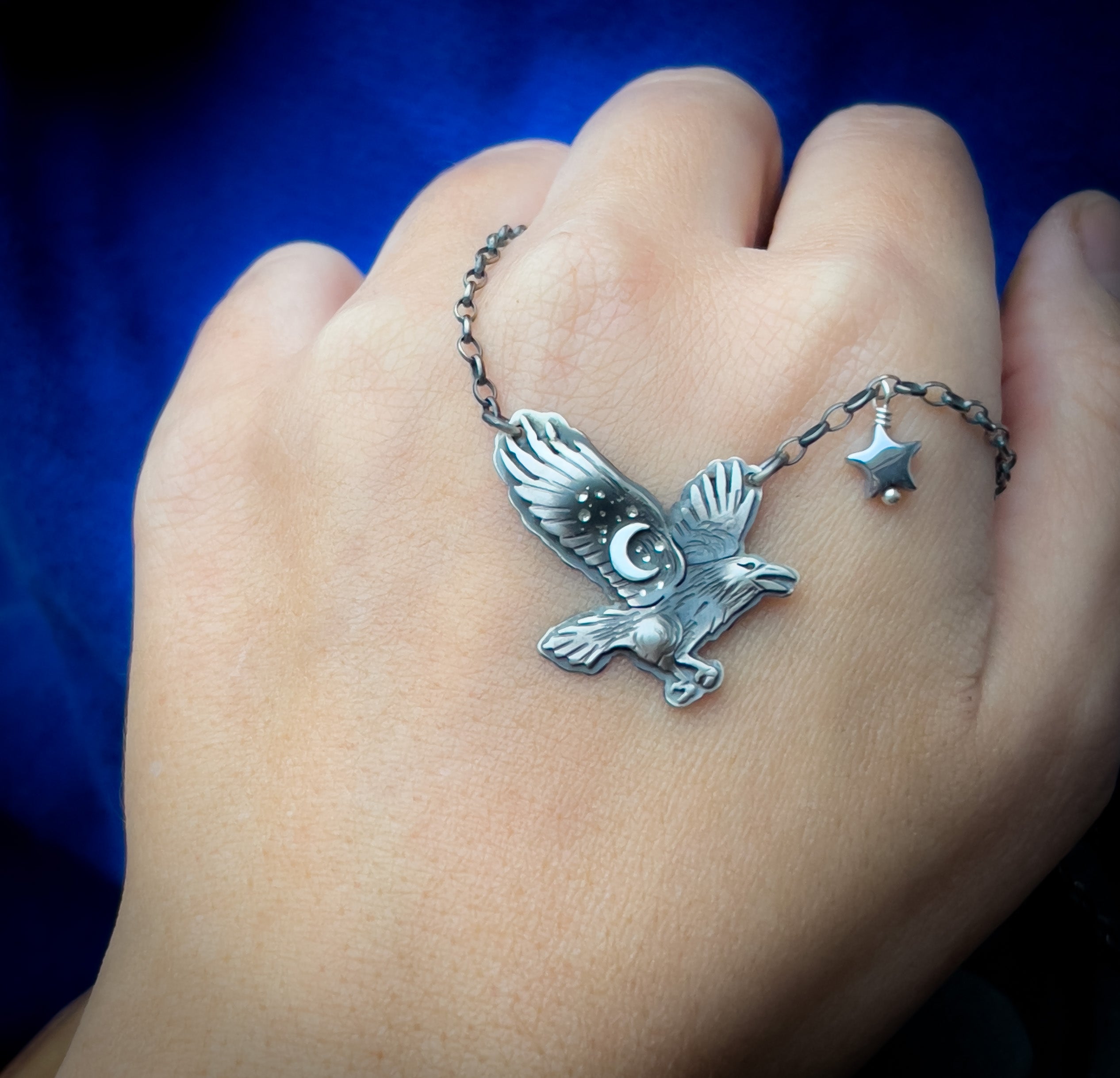 The Raven & The Moon Necklace
