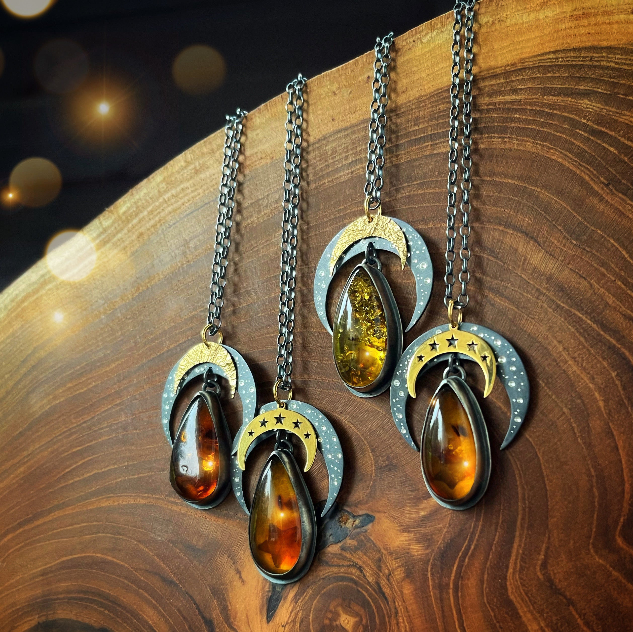 The Amber Lunula Talisman No1