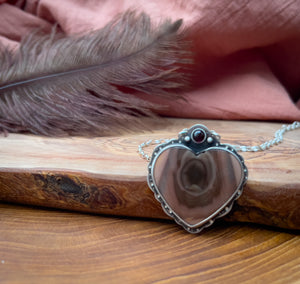 The Coffee Imperial Jasper & Garnet Heart