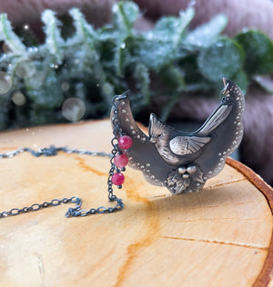 The Red Cardinal Bib Necklace