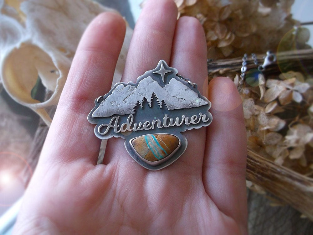 The Adventurer Necklace - Royston Ribbon Turquoise