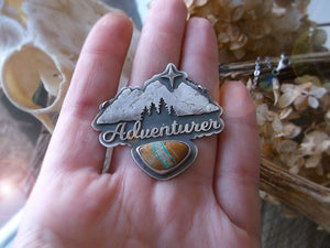 The Adventurer Necklace - Royston Ribbon Turquoise