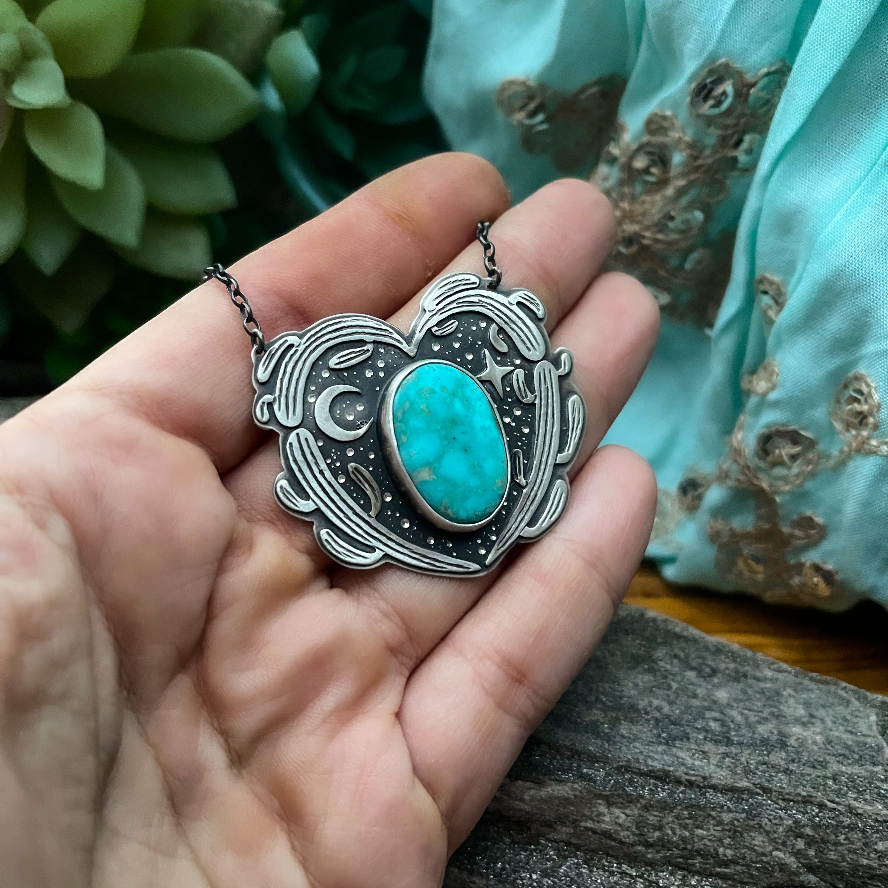 The Saguaro Heart Necklace