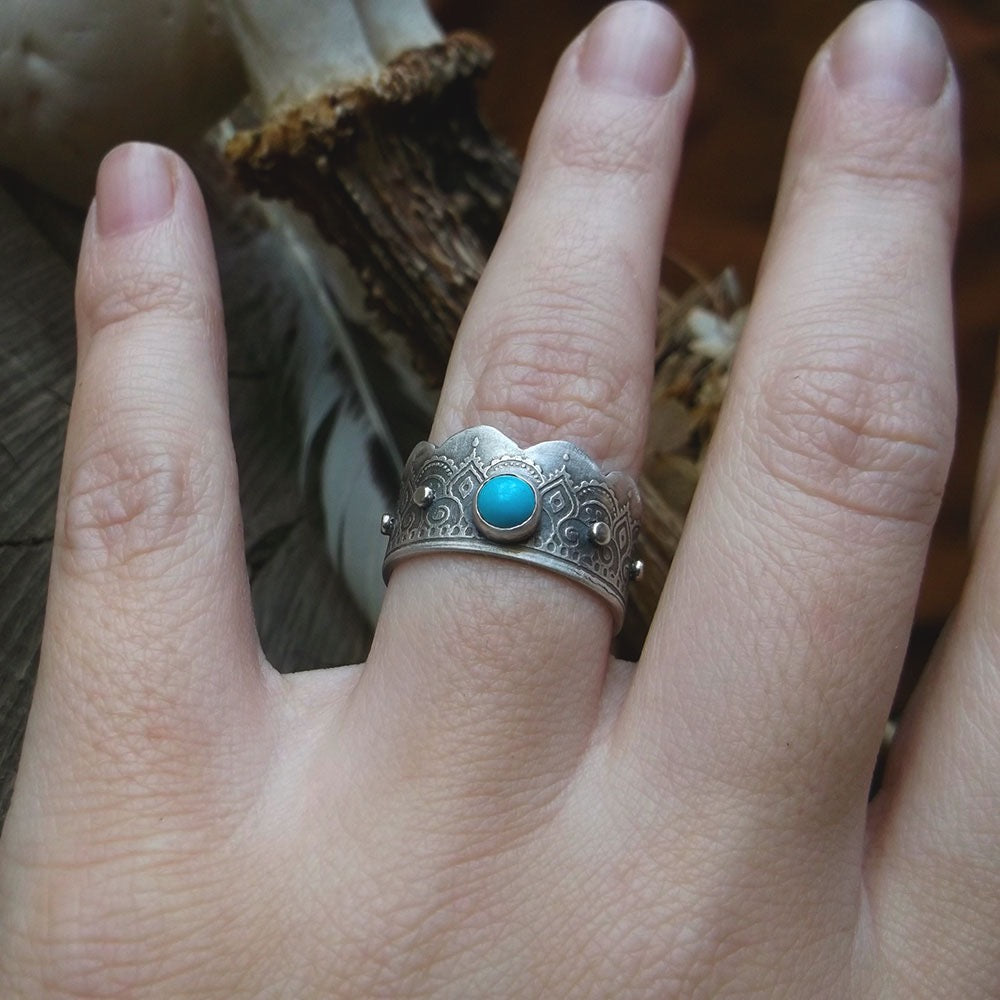The Wanderlust Turquoise Ring 9 US