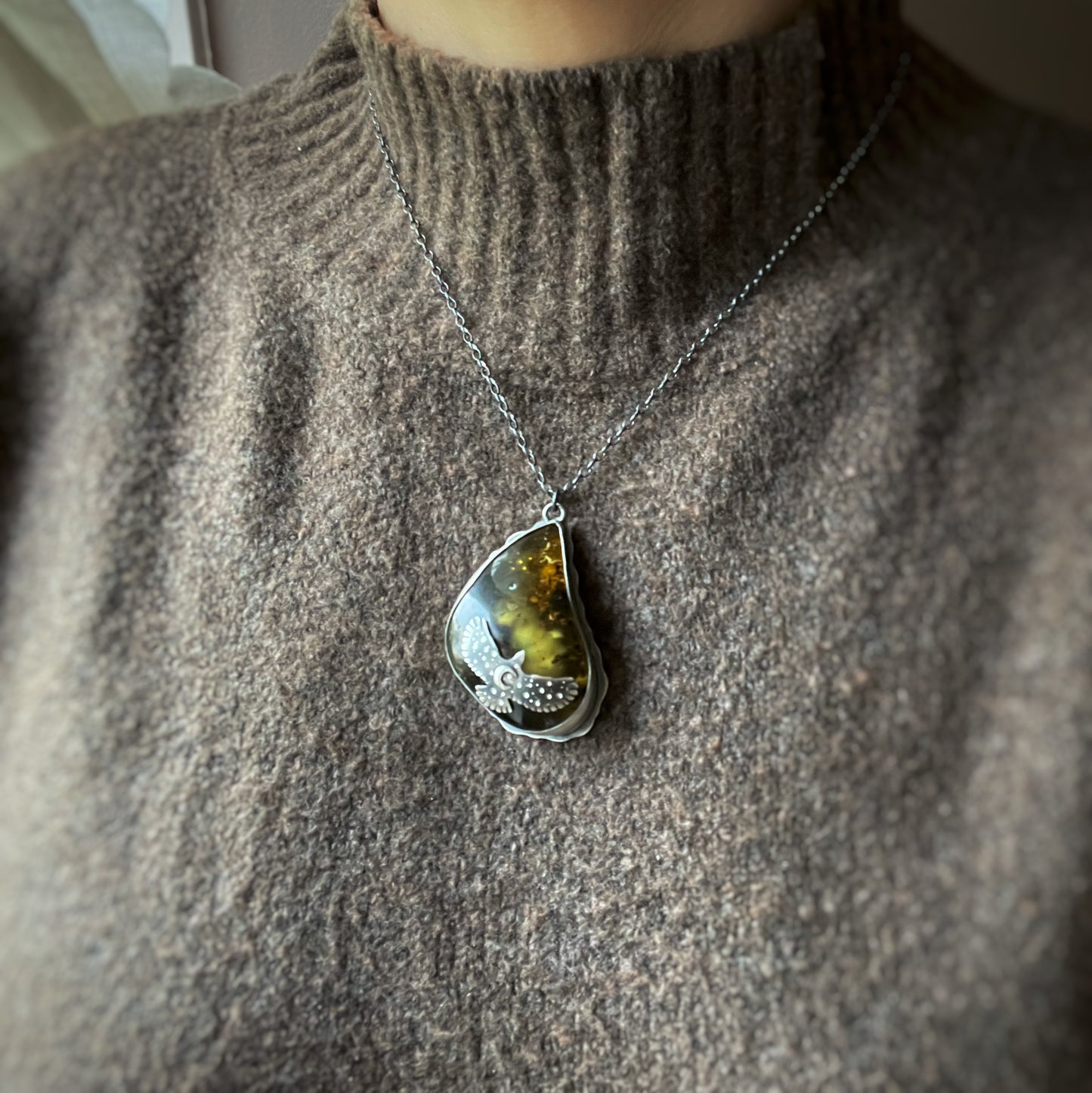 The Amber Hawk Necklace