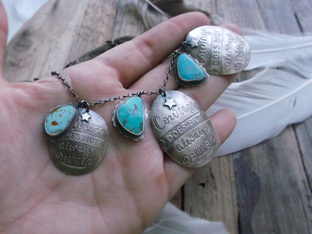 The Courage Turquoise Necklace - Large