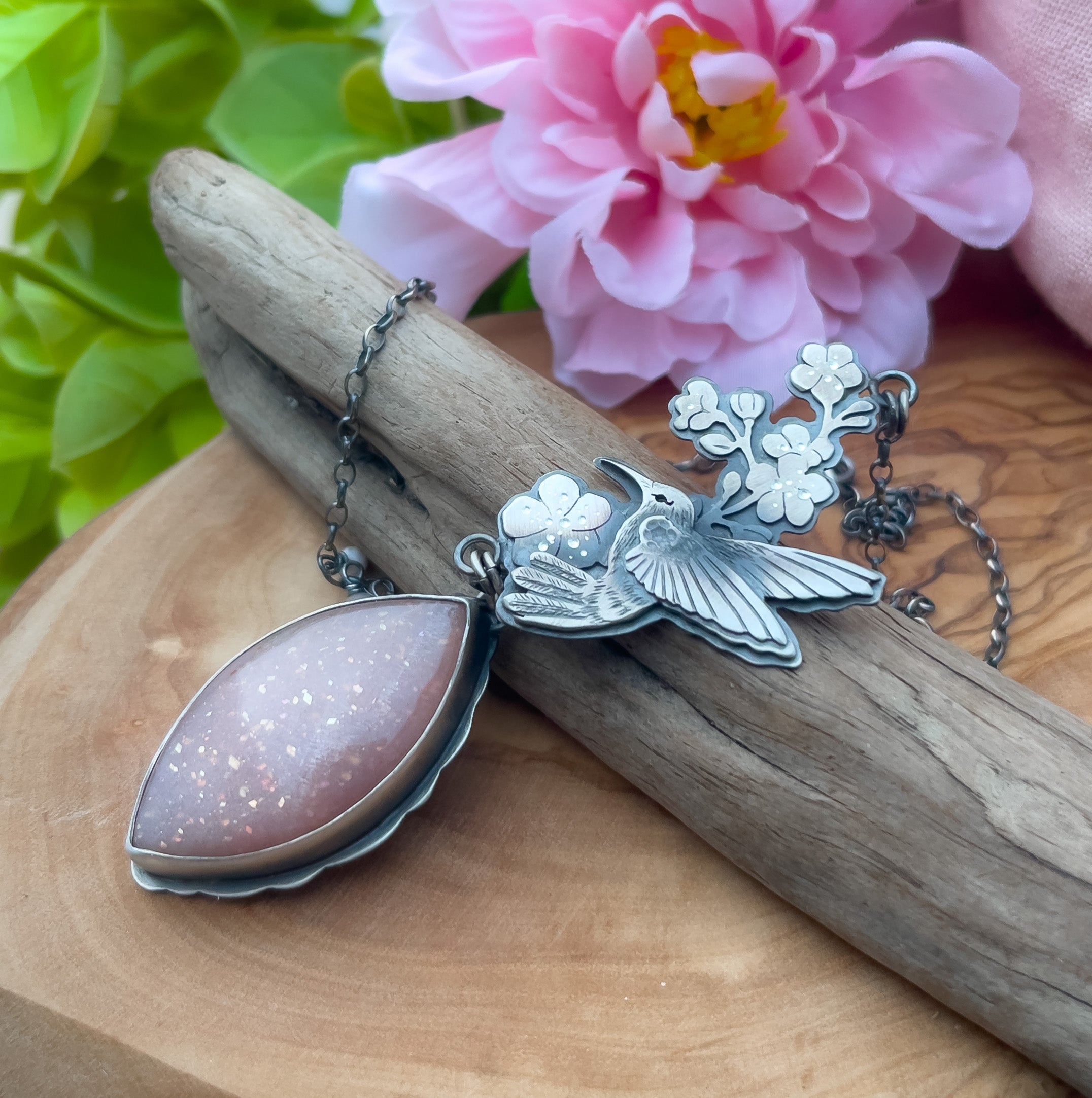 The Healer Necklace - Hummingbird Necklace