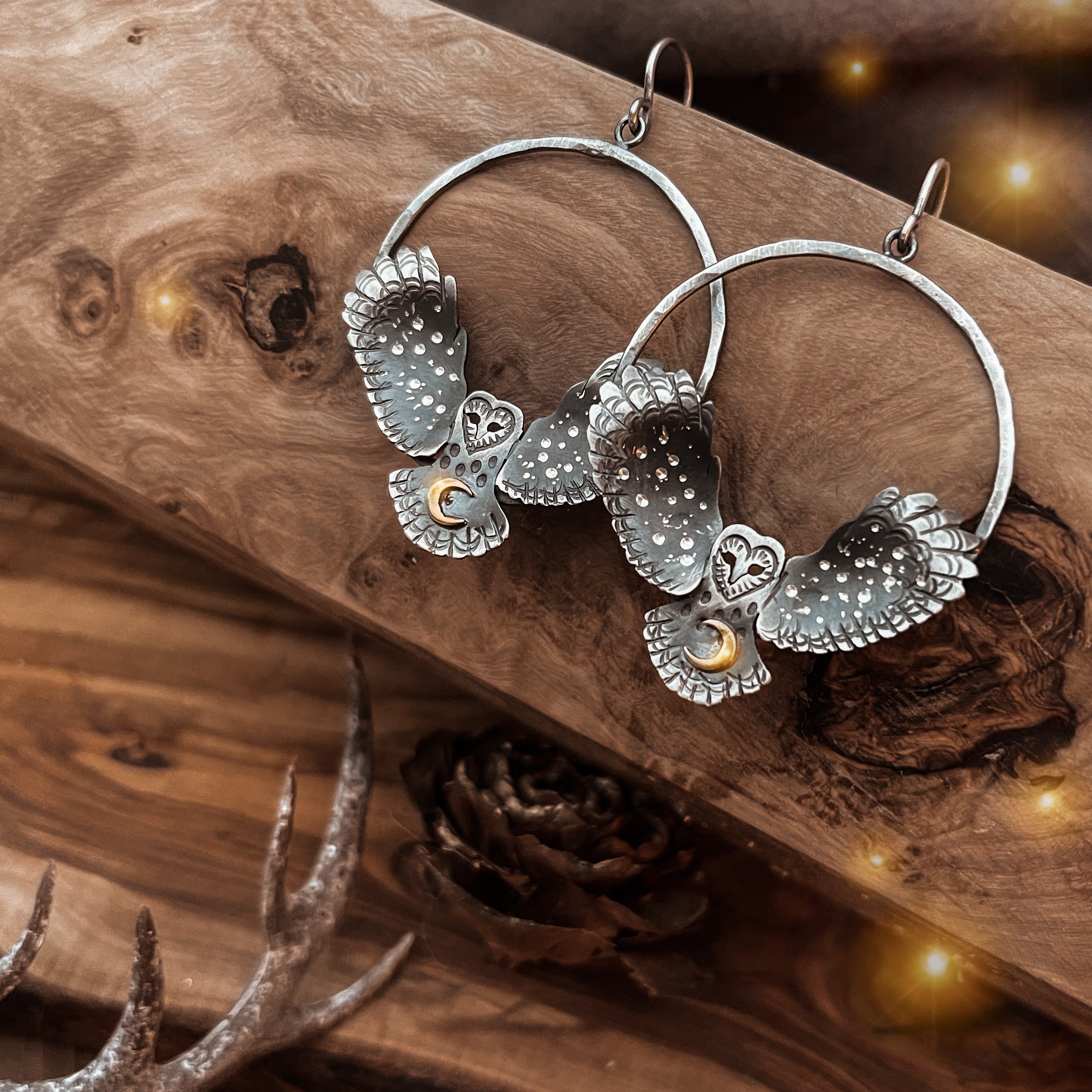 The Barn Owl's Dream Earrings