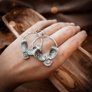 The Barn Owl's Dream Earrings