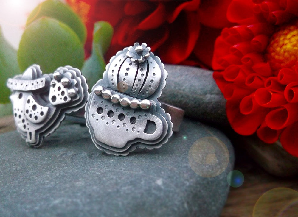 Cacti Pot Ring/Pendant