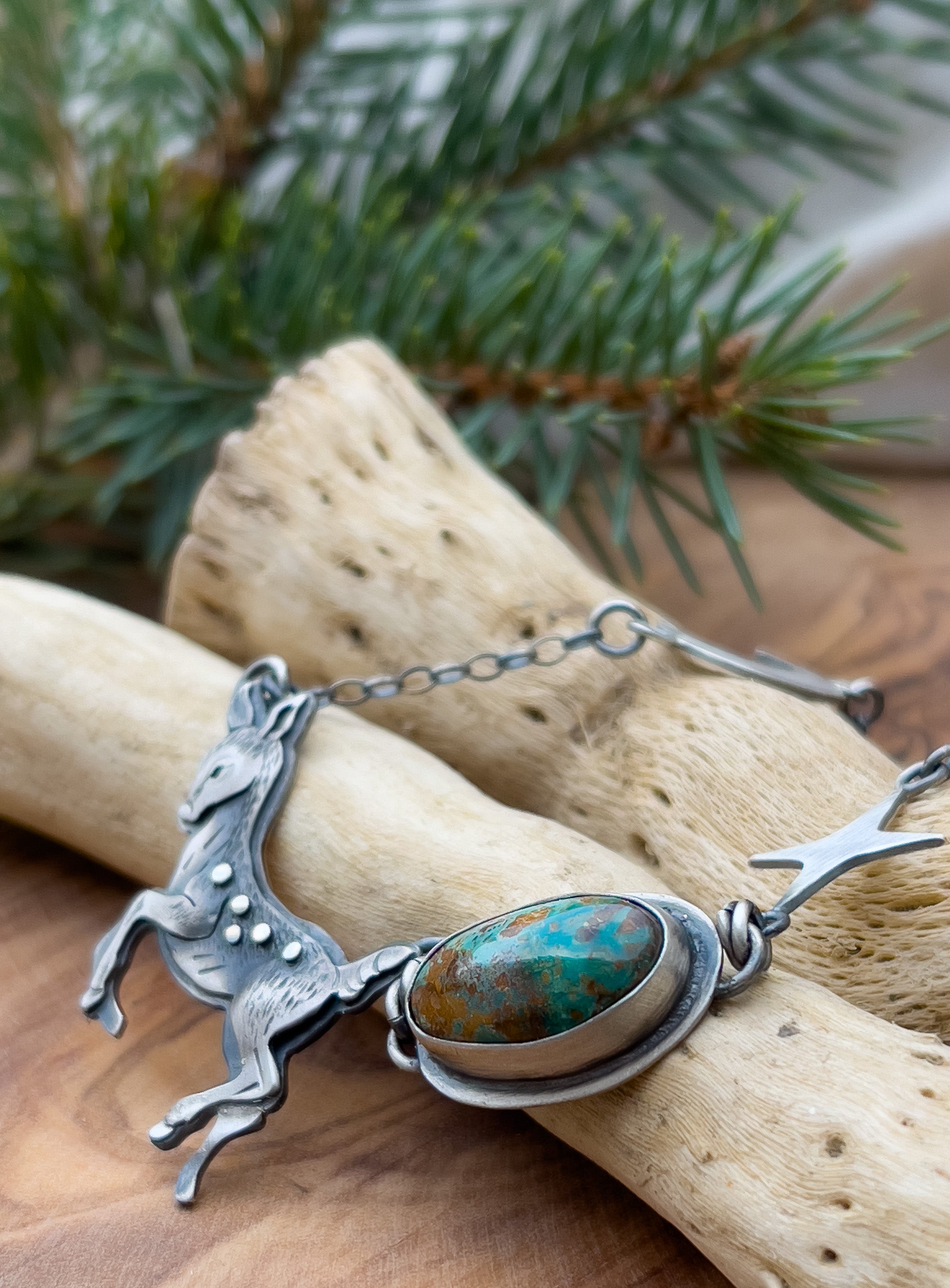 The Fawn & Boulder Turquoise Necklace I